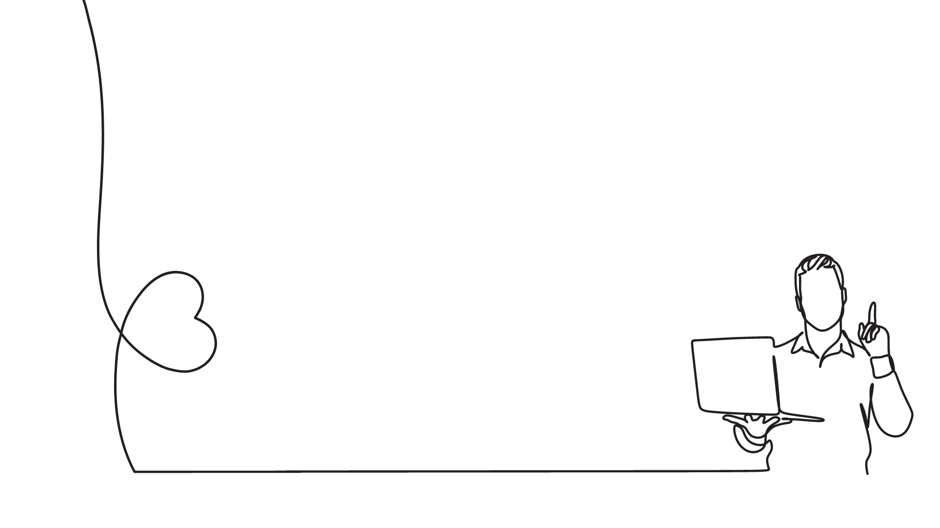 one line